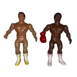 Rocky Balboa Apollo Creed 1983 Boxing Collectible Figures Vintage